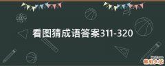 看图猜成语答案311-320