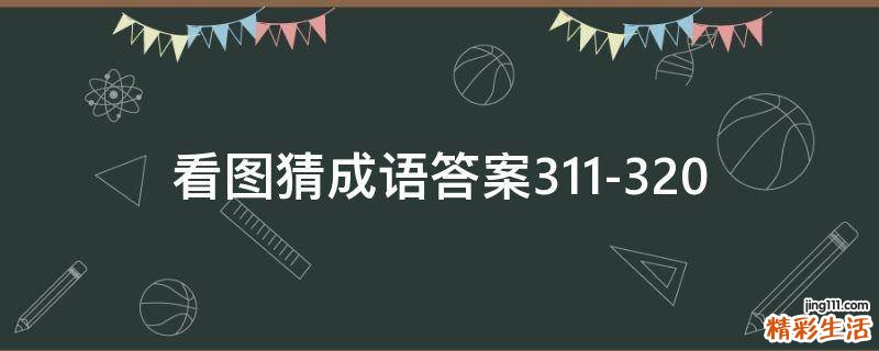 看图猜成语答案311-320