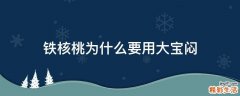 铁核桃为什么要用大宝闷