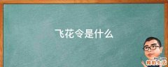 飞花令是什么