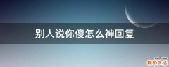 别人说你傻怎么神回复
