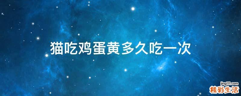 猫吃鸡蛋黄多久吃一次