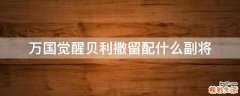 万国觉醒贝利撒留配什么副将