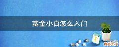 基金小白怎么入门