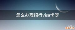 怎么办理招行visa卡呀