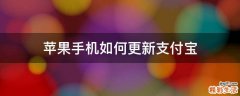 苹果手机如何更新支付宝
