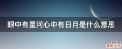 眼中有星河心中有日月是什么意思