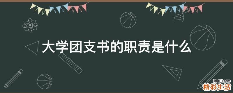 大学团支书的职责是什么