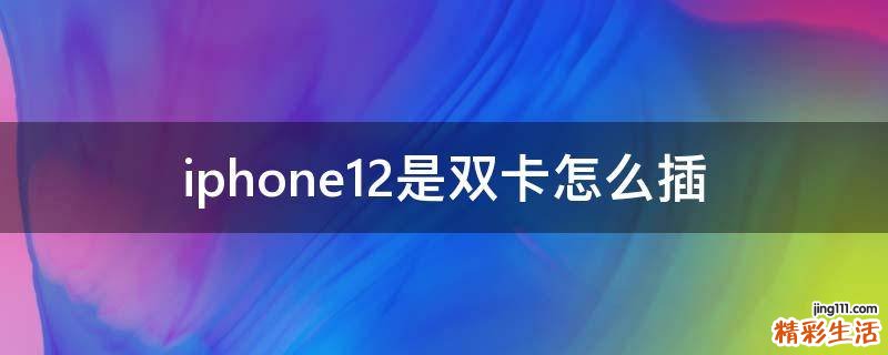 iphone12是双卡怎么插
