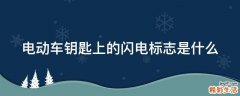 电动车钥匙上的闪电标志是什么