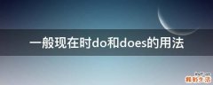 一般现在时do和does的用法