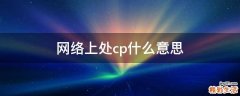 网络上处cp什么意思