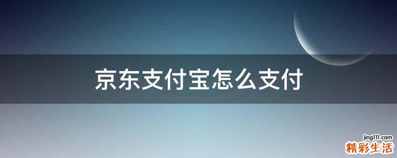 京东支付宝怎么支付