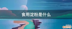 食用淀粉是什么