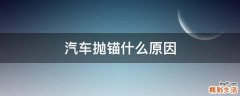 汽车抛锚什么原因