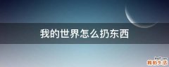 我的世界怎么扔东西