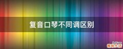 复音口琴不同调区别