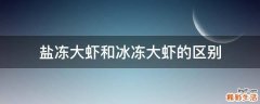 盐冻大虾和冰冻大虾的区别