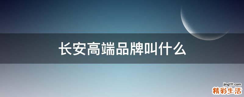 长安高端品牌叫什么