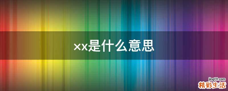 ×x是什么意思