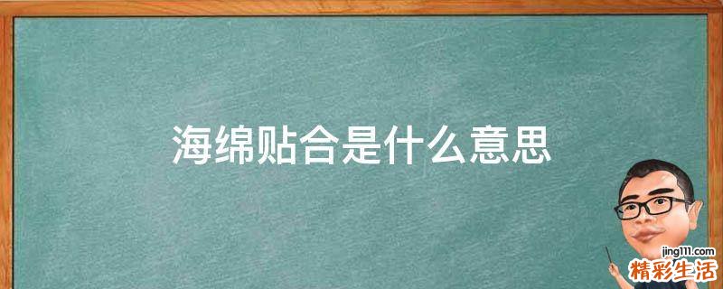 海绵贴合是什么意思