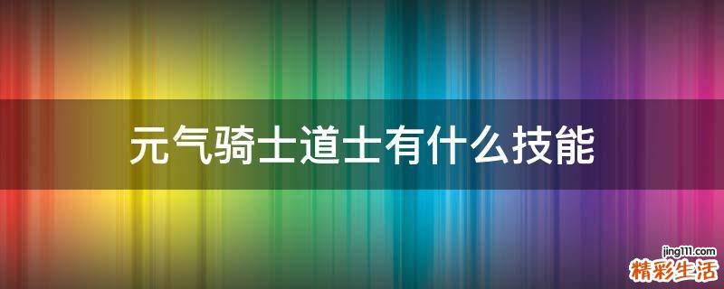 元气骑士道士有什么技能