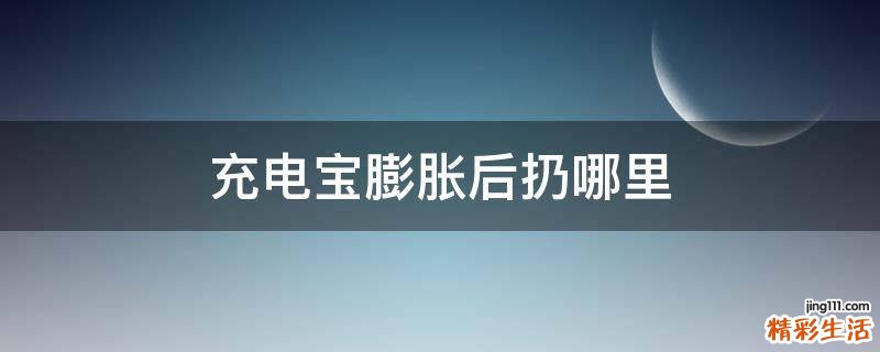 充电宝膨胀后扔哪里