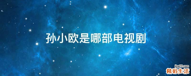 孙小欧是哪部电视剧
