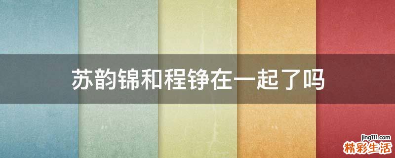 苏韵锦和程铮在一起了吗
