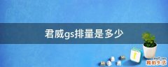 君威gs排量是多少