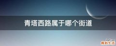 青塔西路属于哪个街道