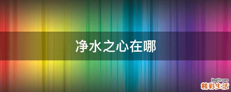 净水之心在哪