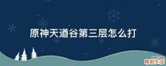原神天遒谷第三层怎么打
