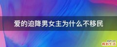 爱的迫降男女主为什么不移民