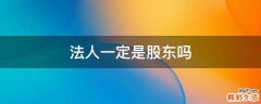 法人一定是股东吗