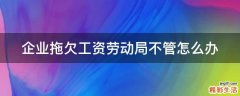 企业拖欠工资劳动局不管怎么办