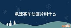 飙速赛车动画片叫什么