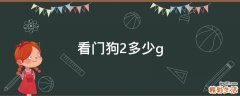 看门狗2多少g