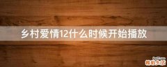 乡村爱情12什么时候开始播放