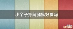 小个子穿阔腿裤好看吗
