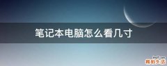 笔记本电脑怎么看几寸