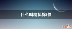 什么叫精梳棉t恤