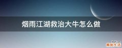 烟雨江湖救治大牛怎么做
