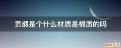 贡缎是个什么材质是棉质的吗