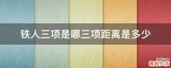 铁人三项是哪三项距离是多少