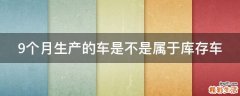 9个月生产的车是不是属于库存车