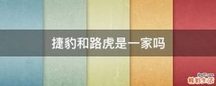 捷豹和路虎是一家吗