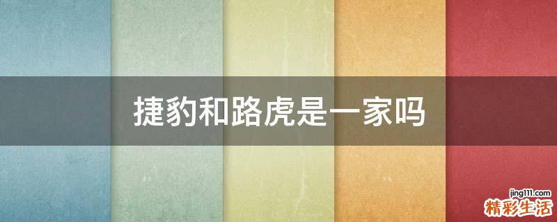 捷豹和路虎是一家吗