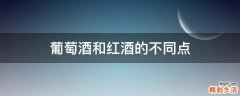 葡萄酒和红酒的不同点