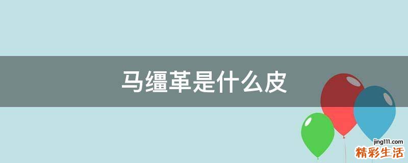 马缰革是什么皮